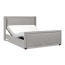 Elle - Wingback Upholstered King Bed - Silver Gray by HouseOfZazla