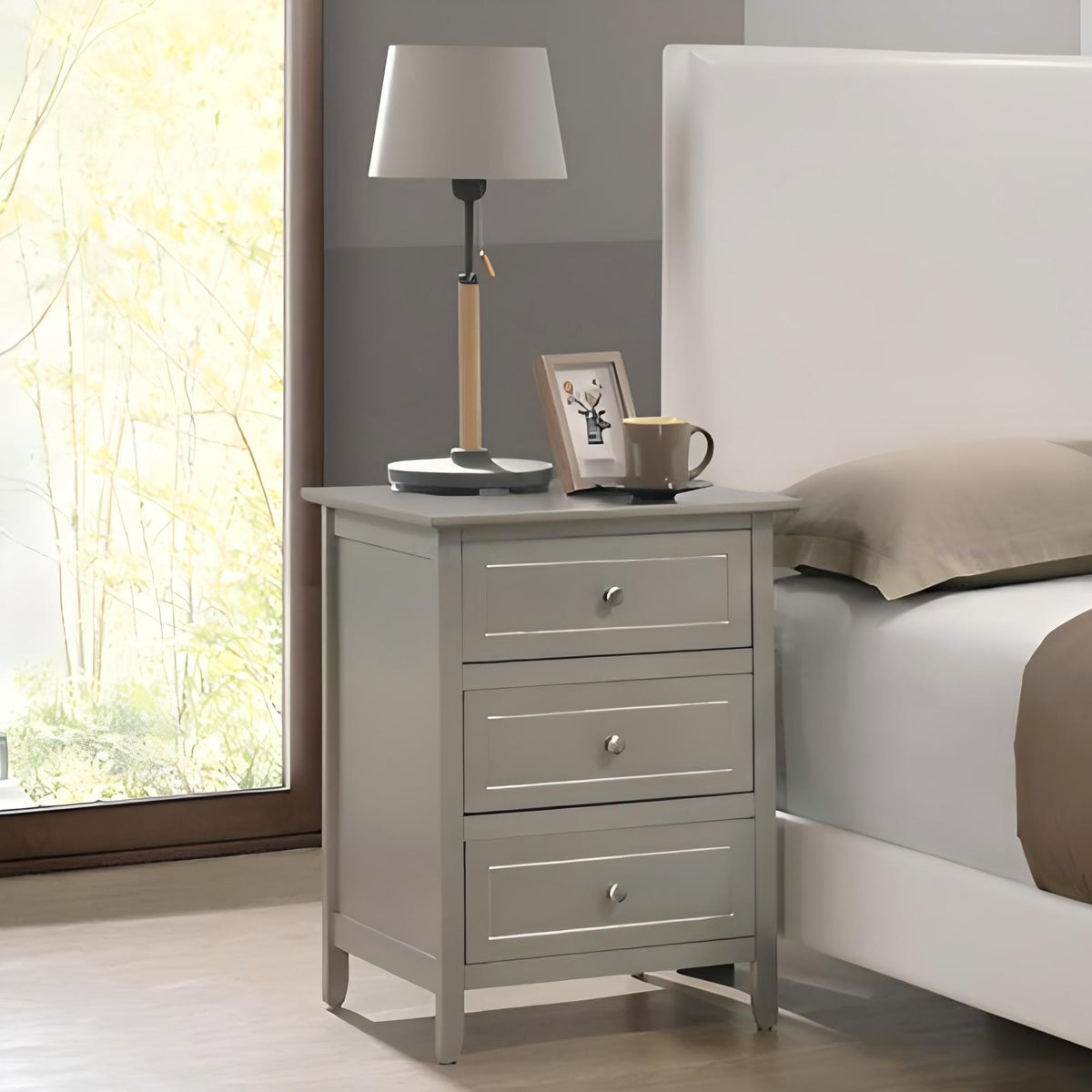 Dove Tailed Drawers 3 Drawer Nightstand, photo 11 of 20