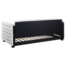 Fandango - Upholstered Twin Day Bed With Trundle - White by HouseOfZazla