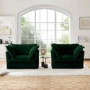 Set of 2 Slipcovered Armchairs