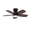 Ceiling Fans with Lights and Remote, 32 Inch Low Profile Ceiling Fan with Light, Flush Mount, Reversible, 3CCT, Dimmable by HouseOfZazla