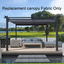 Replacement Canopy Top Cover Fabric For Outdoor Patio Retractable Pergola Sun-Shelter Canopy by HouseOfZazla