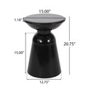 Outdoor Modern Metal End Large Table