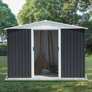8x6 Feet Apex Roof Dark Storage Shed