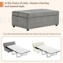 Twin Size Folding Ottoman Sleeper Bed With Mattress Convertible Guest Bed by Unique Piece Furniture