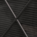 Minimalist Single Panel Iron Fireplace Screen With Diamond Design