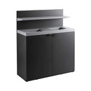 86-Gallon Heavy-Duty Commercial Steel Two-Stream Trash Can Cabinet With Tray Holder (SAK45079)