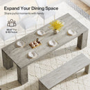 86" Modern Dining Table, Extra Long Kitchen Table for 6-8