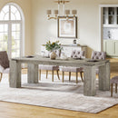 86" Modern Dining Table, Extra Long Kitchen Table for 6-8