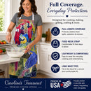 Parrot Apron Cooking Kitchen Server Baking Crafts Gardening for Adult Women Men, Unisex, Large, Multicolor