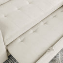 78.5" Sleeper Sofa Bed Reversible Sectional Couch with Storage Chaise and Side storage bag for Small Space Living Room Furniture Set