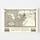 Vintage Map of Tampa, Florida 1928