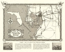 Vintage Map of Tampa, Florida 1928