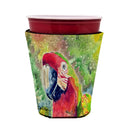 Parrot  Parrot Head Red Cup Hugger Sleeve for 16–22 oz Party Cups, Insulated Foam Drink Holder for Iced Coffee, Tailgate & BBQ Reusable