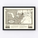 Vintage Map of Tampa, Florida 1928