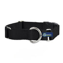 5/8″ and 1″ Black Nylon Buckle Martingale Dog Collar