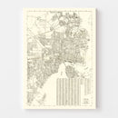 Vintage Map of Jacksonville, Florida 1929