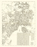Vintage Map of Jacksonville, Florida 1929