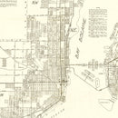 Vintage Map of Miami, Florida 1929