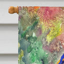 Parrot  Parrot Head House Flag 28x40 Porch Sleeve Pole Decorative Outside Yard Banner Artwork Wall Hanging, Polyester
