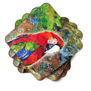 Parrot Foam Coasters Set of 4 Cup Coasters for Indoor Outdoor, Tabletop Protection, Anti Slip, Mouse pad Material