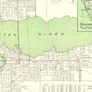 Vintage Map of Bradenton, Florida 1940
