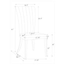 Tufted Side Upholstered Dining Chair (Set of 2) - Gray