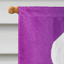 Fleur de lis Ghost Bat Spider Halloween House Flag 28x40 Porch Sleeve Pole Decorative Outside Yard Banner Artwork Wall Hanging, Polyester