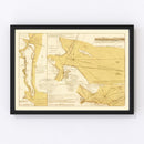 Vintage Map of Amelia Island, 1770