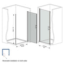 Shower Door With Glass And Explosion Proof Safety Film by HouseOfZazla