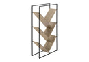 3-Tier Contemporary Bookshelf with Reclaimed Wood Finish by HouseOfZazla
