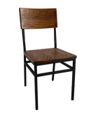 Set of 2 Assembled Commercial-Grade Farmhouse Style Dining Chairs