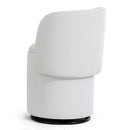 Barrel Chair With Built In Storage, 360° Swivel - Beige by HouseOfZazla