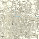 Vintage Map of Atlanta, Georgia 1947