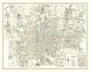 Vintage Map of Atlanta, Georgia 1947