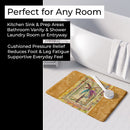 Palm Tree Memory Foam Kitchen Mat Machine Washable Anti-Fatigue Cushion Comfort Bath or Kitchen Rug