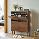 Medieval - Independent Shoe Cabinet With 2 Flip Drawers by Unique Piece Furniture