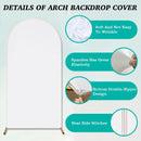 Arch Backdrop Stand Cover White Spandex Fabric by LJGDeals