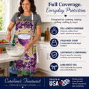 Wine Apron Cooking Kitchen Server Baking Crafts Gardening for Adult Women Men, Unisex, Large, Multicolor