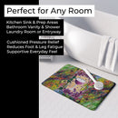 Wine Memory Foam Kitchen Mat Machine Washable Anti-Fatigue Cushion Comfort Bath or Kitchen Rug