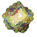 Wine Foam Coasters Set of 4 Cup Coasters for Indoor Outdoor, Tabletop Protection, Anti Slip, Mouse pad Material