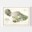 Vintage Map of Maui, 1903