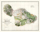 Vintage Map of Maui, 1903