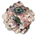 Crab Foam Coasters Set of 4 Cup Coasters for Indoor Outdoor, Tabletop Protection, Anti Slip, Mouse pad Material