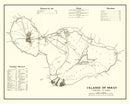 Vintage Map of Maui, 1924