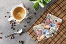 Sea Shells Foam Coasters Set of 4 Cup Coasters for Indoor Outdoor, Tabletop Protection, Anti Slip, Mouse pad Material