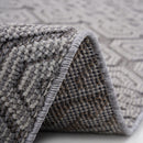 Guros - 8' X 10' Geometric Indoor / Outdoor Area Rug - Gray / White by HouseOfZazla