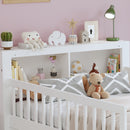 Bed With Headboard Storage Rack, 2 Under Bed Drawers, 3 Side Guardrails For Safety by Unique Piece Furniture