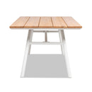 Maiden - 6 Seater Patio Dining Table - Natural Teak by HouseOfZazla