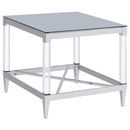 Lindley 3-piece Square Coffee and End Table Set Chrome